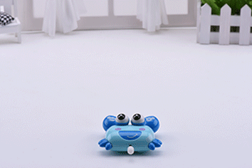 爱奇天使 上发条宝宝玩具婴儿学爬玩具欢乐小螃蟹小动物 no.648