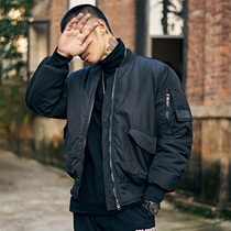 Hearthstone autumn and winter baseball uniform mens 2021 new quilted jacket thickened short down cotton coat bomber jacket jacket tide