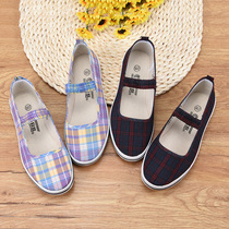 Old Beijing rubber soles square mouth cloth shoes women summer 2021 new ladies leisure old-age nostalgia traditional canvas shoes