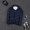 Navy men's standing collar