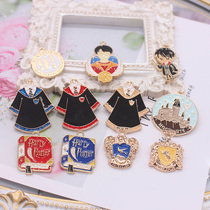 School of Magic Book Tie School Uniform Pendant Pendant DIY Bajituo Badge Badge Accessories Material Ornament