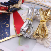 5mm wide gold and silver fine pu leather edging with edge sealing strip stickers diy bajituo pain shell decoration material