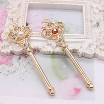 7 8cm rhinestone pearl big scepter diy Bajituo Guzi Gumei decoration Lolita hair accessories material accessories