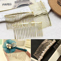 7 5cm long 3 5cm wide golden wire hair comb 20 teeth high quality hair comb hair plug 1 price