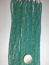 Pure natural ore turquoise millet bead necklace multi-Circle Bracelet sweater chain