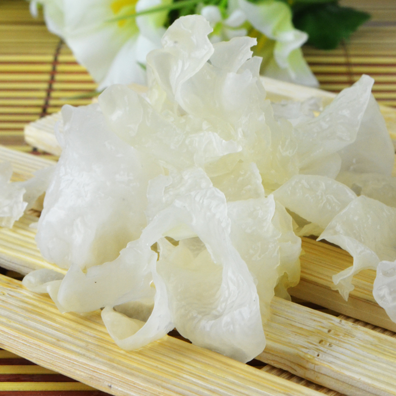 九鲤湖 碎银耳 银耳花 古田农家白木耳花 银耳片 雪耳碎羹250g