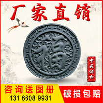 Resin tile roof Antique tile Glazed tile Antique eaves PVC plastic tile thickening supporting antique brick carving