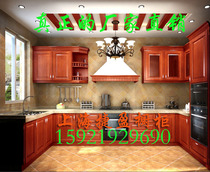 European solid wood door panel quartz stone stainless steel countertop overall cabinet customization