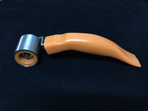 Wallpaper construction tool wallpaper Korean C-type stainless steel pressure wheel deep texture double bearing roller