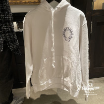 (Japanese straight hair) 12 10 Chrome hearts Crow lips horseshoe hoodie (black and white)