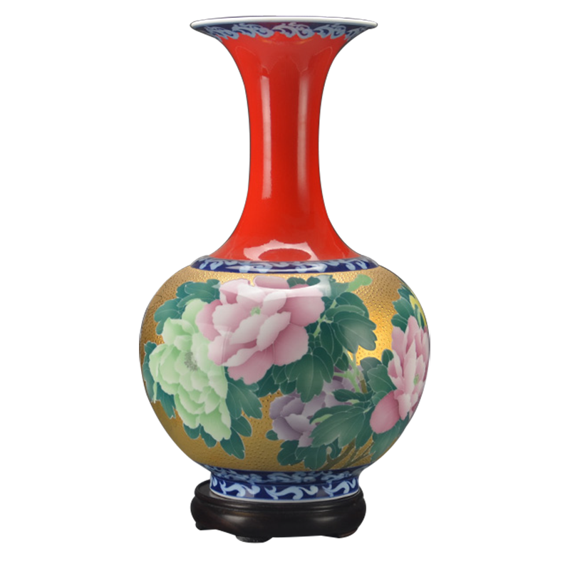 Under the liling glaze porcelain good remit colorful ceramics hand - made ceramic vase household adornment furnishing articles with a silver spoon in its ehrs expressions using the and living room