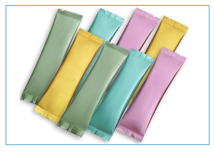 铝箔袋条状大号自封彩色咖啡奶茶代餐粉末分装迷你小长条包装袋子