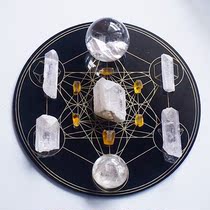 Natural Crystal Array Mineral Specimen Sai Yellow Crystal Raw Stone Energy Purification Minor Gift