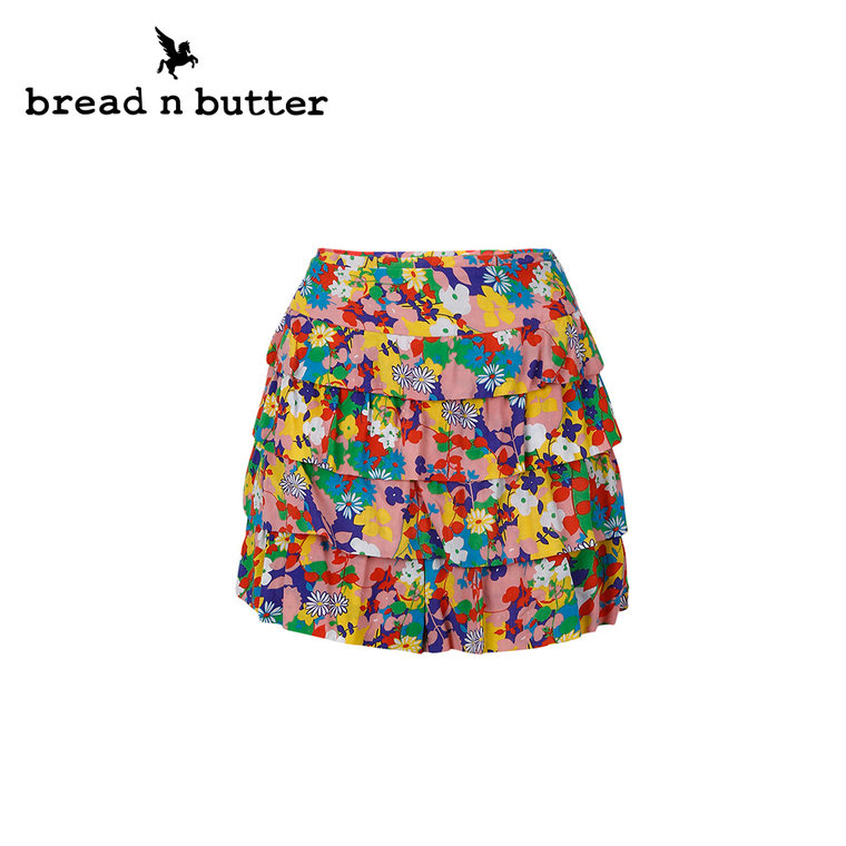 【商场同款】bread n butter面包黄油品牌女装小碎花休闲裙裤短裤