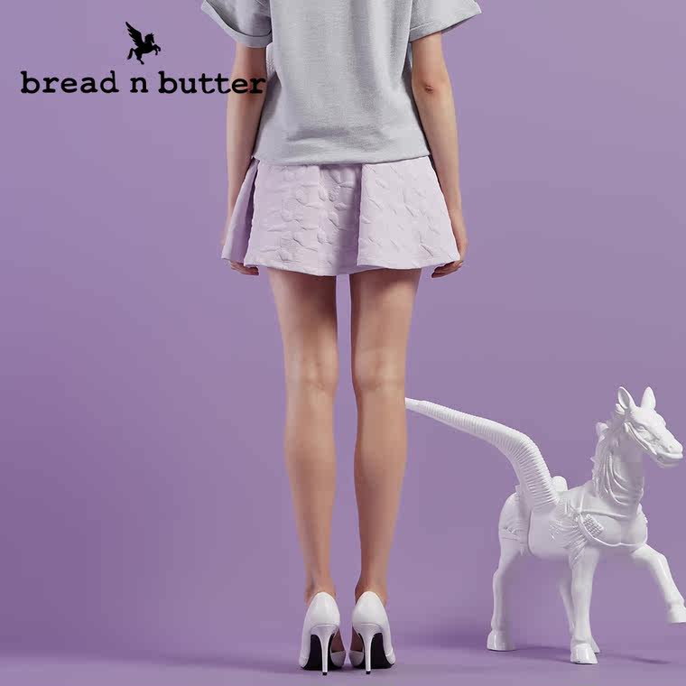 【新品首发】bread n butter面包黄油品牌女装时尚A型休闲半身裙