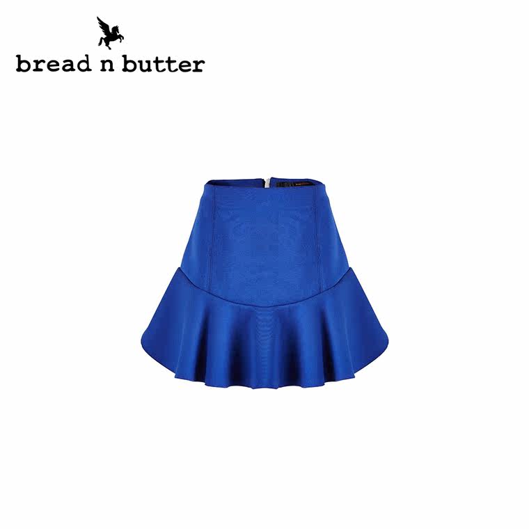 【商场同款】bread n butter面包黄油品牌女装荷叶边半身裙短裙女