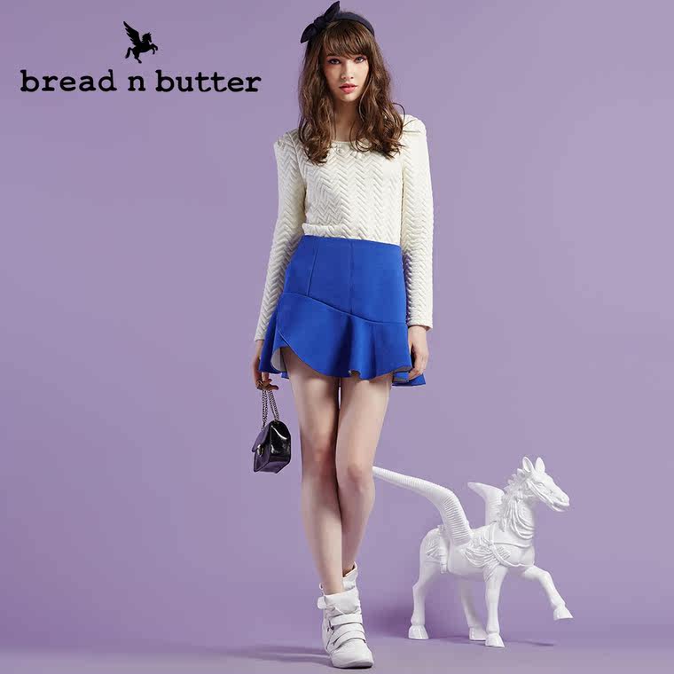 【商场同款】bread n butter面包黄油品牌女装时尚甜美长袖上衣女