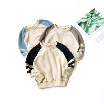 Boys sweater 2019 new baby autumn raglan sleeve top childrens spring and autumn pullover Korean version 1-3 years old tide