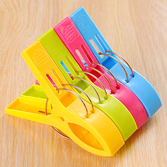 塑料晒被子衣服大夹子被夹 大号强力防风衣夹晾衣夹晾晒夹