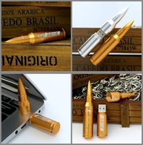 European speed U disk cartoon bullet 8G USB flash disk boys gift metal personalized custom lettering Enterprise logo