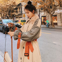 Cotton-padded clothes female ins Hong Kong style 2020 new mid-length student Korean version loose thickened padded jacket quilted jacket