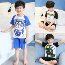 Boys Pajamas Thin Cotton Summer Kids Summer Clothing Sets Baby Short Sleeve Home Clothing Cartoon Boys Air Conditioning Clothes