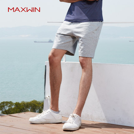 MAXWIN 马威 19182173001 男士素色沙滩裤 *3件 131.6元（需用券，合43.87元/件）