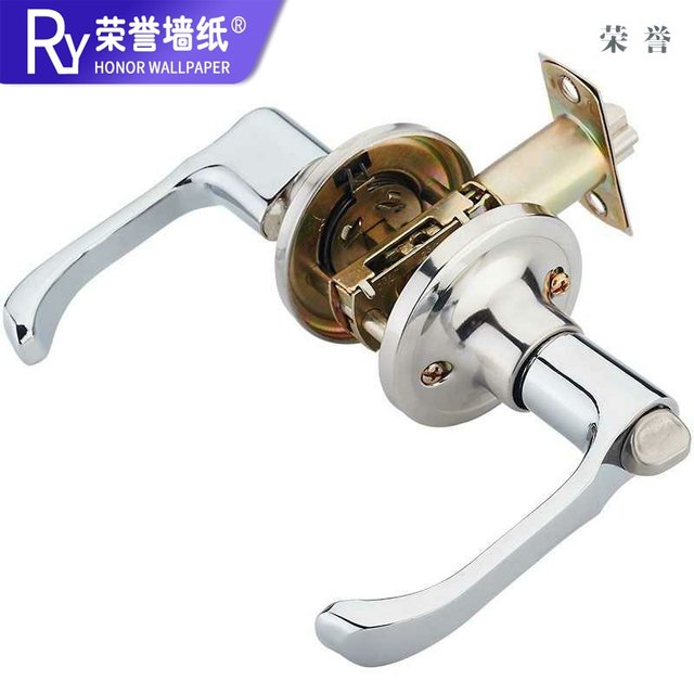 Bathroom door handle locks the bathroom three-room bathroom kitchen toilet office single hardware lock tongue Bathroom door handle locks the bathroom three-room bathroom kitchen toilet office single hardware lock tongue