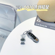 Porsche key Shell New Cayenne Macan paramela key set 718 911 custom KAWS keychain