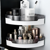 Room corner non-perforated storage rack bathroom products wall hanging tripod storage rack toilet artifact