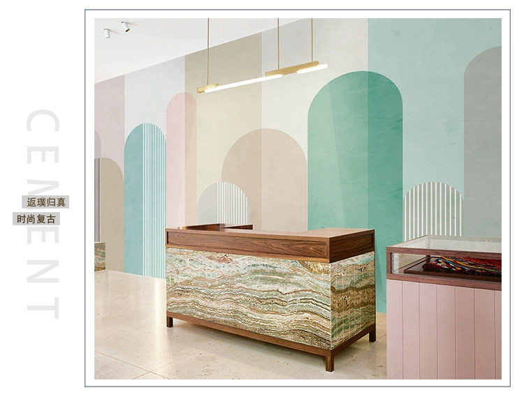 Hình nền đồ họa hình học Nordic Morandi net màu đỏ nghệ thuật ba chiều cá tính xây dựng màu sắc phù hợp với giấy dán tường TV nền tường - TV
