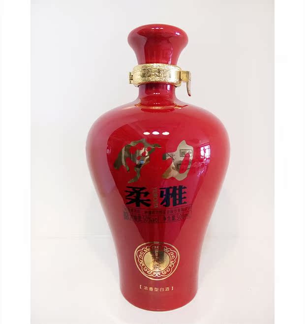 新疆名酒白酒伊力柔雅红花瓷 浓香型(500ml)50度整箱包邮!