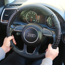 Upscale car steering wheel cover winter season universal to cover fashion warm non-slip protective sleeves in the car