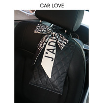 Creative On-board Tissue Box Upscale Bow Tie Car Seat Hanging Tissue Bag In-car Decorative Supplies Big-All.