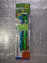 German original DMDontodent soft hair non-slip handle Childrens baby tooth toothbrush 3-6 years old 2 packs