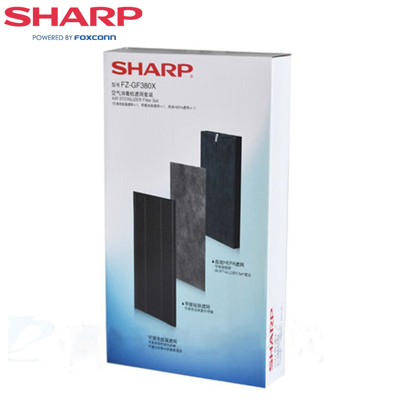 sharp air purifier original filter set gf380x kc-w380 filter element adaptation z380sw/bb60