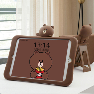 苹果iPad mini保护套硅胶网红新iPad9.7寸全包防摔软壳2018熊air2