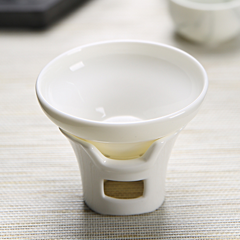 TaoMingTang ceramic filter) screen pack white porcelain) suit tea tea set tea strainer