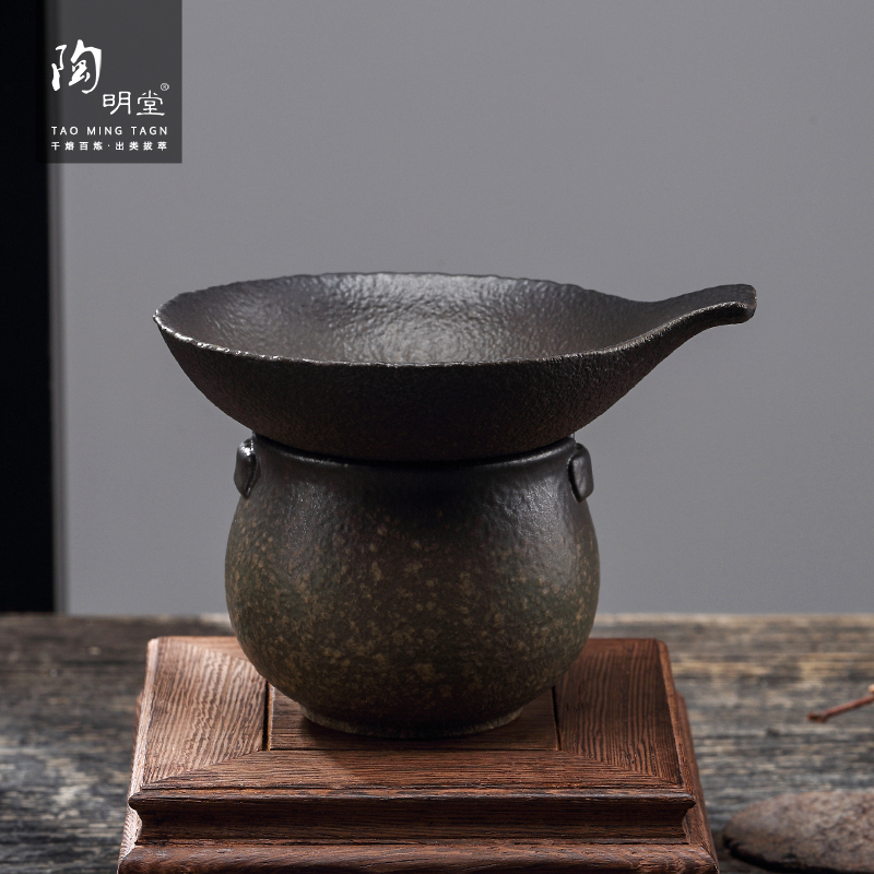 TaoMingTang kung fu tea tea set) points tea filter ceramic cup) creative justice cup tea strainer