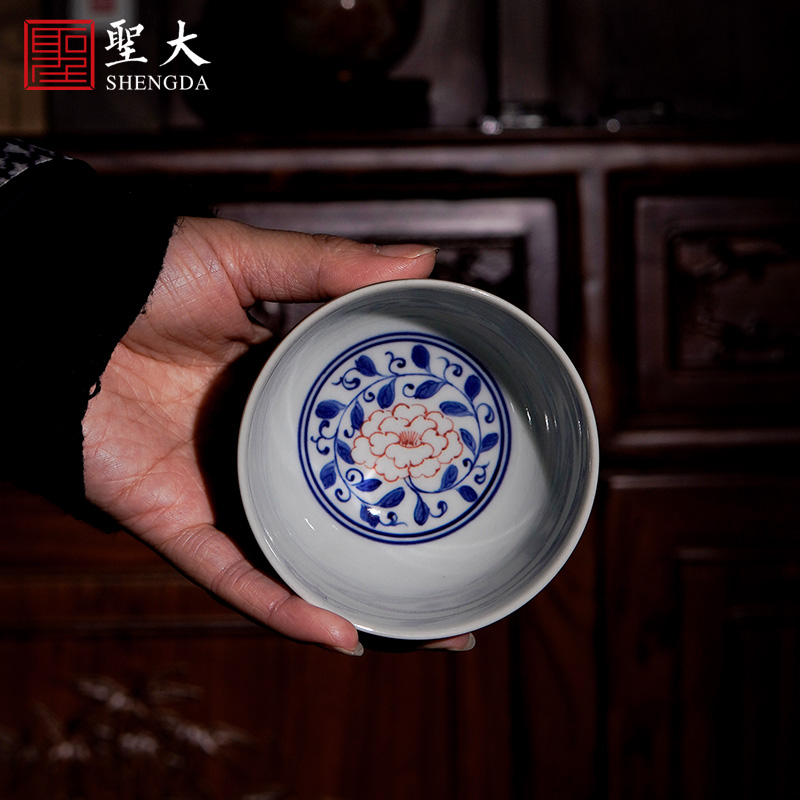 売り出し在庫 中国美術 唐物 龍紋 茶盃 青花茶杯 食器
