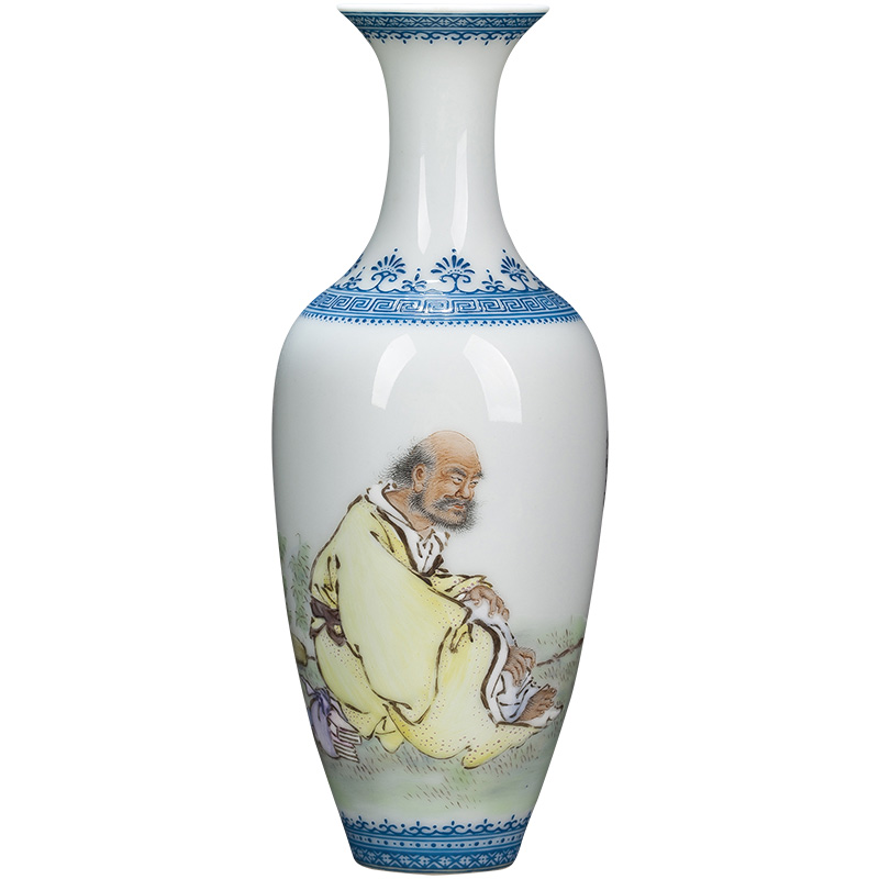 Santa furnishing articles manually jingdezhen ceramic vase archaize wang pastel dharma bodhi old zu willow bottles of floral outraged