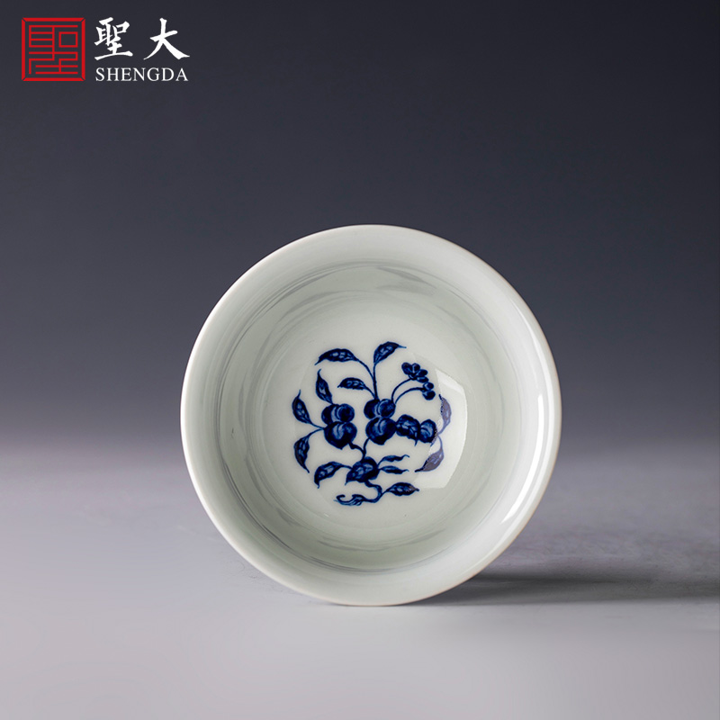 Holy big sample tea cup hand - made porcelain cups broken branches and grain ceramic kung fu masters cup of jingdezhen tea service by hand