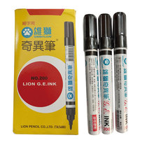 Taiwan Lion 200 male lion strange pen can supplement ink marker ROHS SGS environmental protection halogen free marker pen