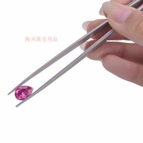 Jewelry Diamond tweezers bare stone stone stone clip color treasure raw stone ring stainless steel fixture detection identification Claw tool