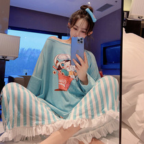 Little witch velvet pajamas womens winter gold velvet thin velvet cotton net red home service suit spring and autumn cute