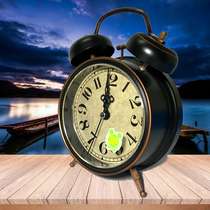 Retro and American metal alarm clock Creative mute night light 4 inch fashion minimalist digital student bedside alarm clock sloth