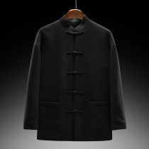 Tang Loaded Mens Tide Cards Retro Youth Embroidery Jacket Spring Autumn Chinese Pan Button Casual Long Sleeve Standout China Wind Suit