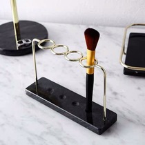 bencross makeup brush lipstick storage rack eyebrow pencil holder desktop finishing rack toothbrush holder marble rack