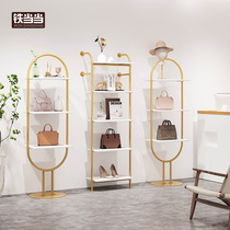 Shoe Rack Show Rack Clothing Store Upper Wall Wall-mounted Creative Multilayer Floor Shelf Womens Clothing Store Shoes Shelves