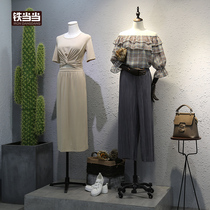 Model props womens clothing store hanger window display stand human body clothes half-length model female frame dummy